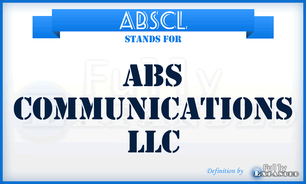 ABSCL - ABS Communications LLC