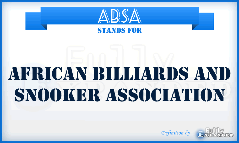 ABSA - African Billiards and Snooker Association