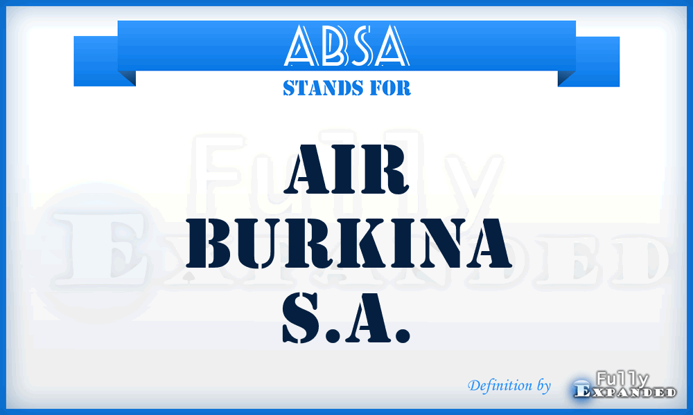 ABSA - Air Burkina S.A.