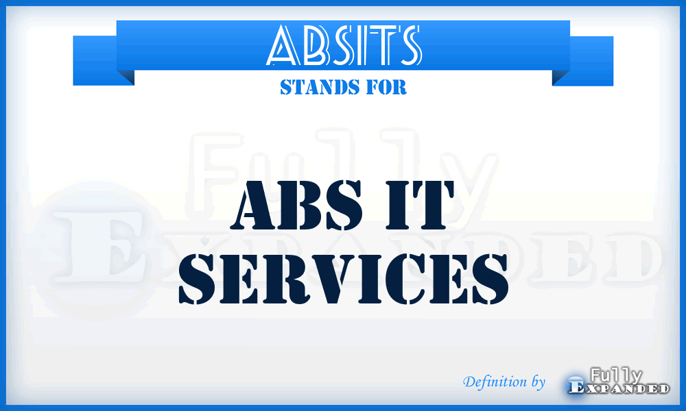 ABSITS - ABS IT Services