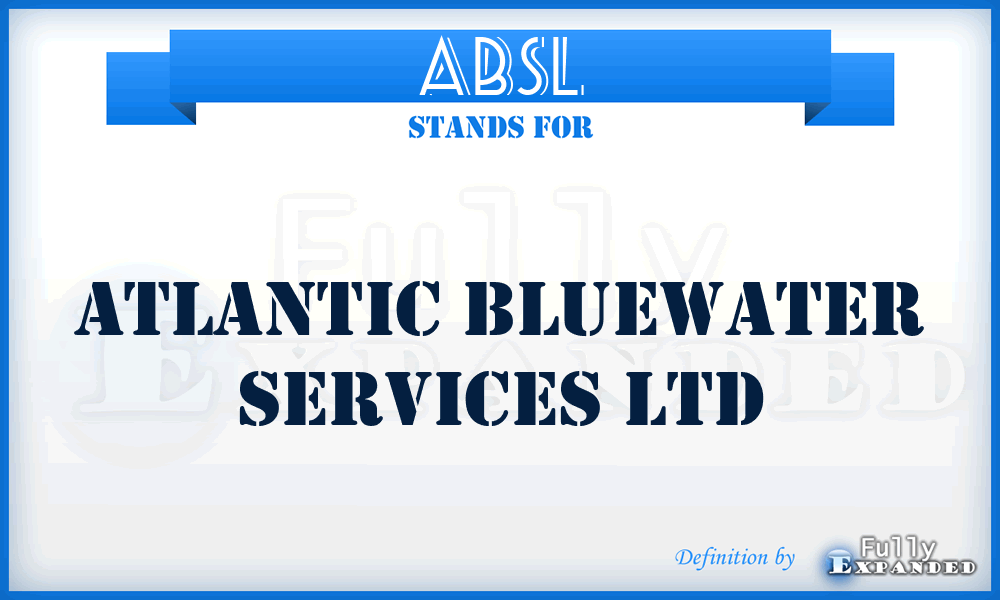 ABSL - Atlantic Bluewater Services Ltd