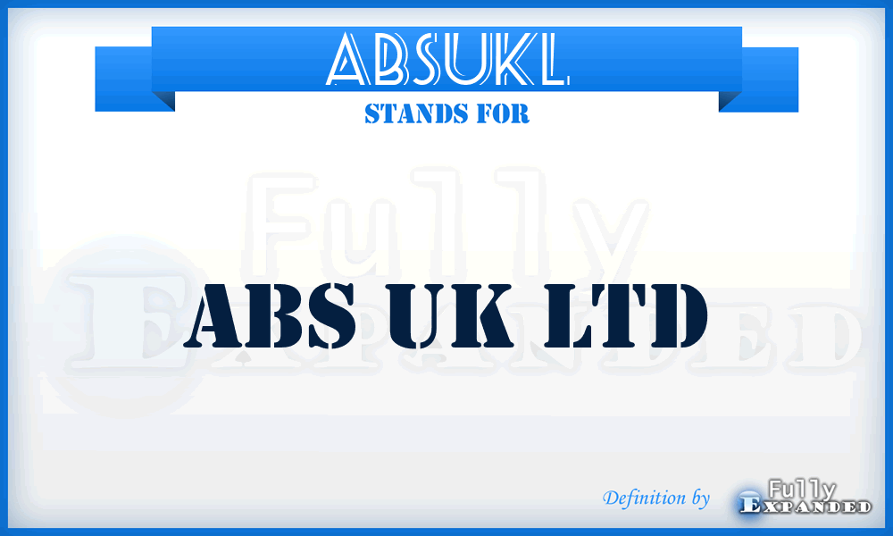 ABSUKL - ABS UK Ltd