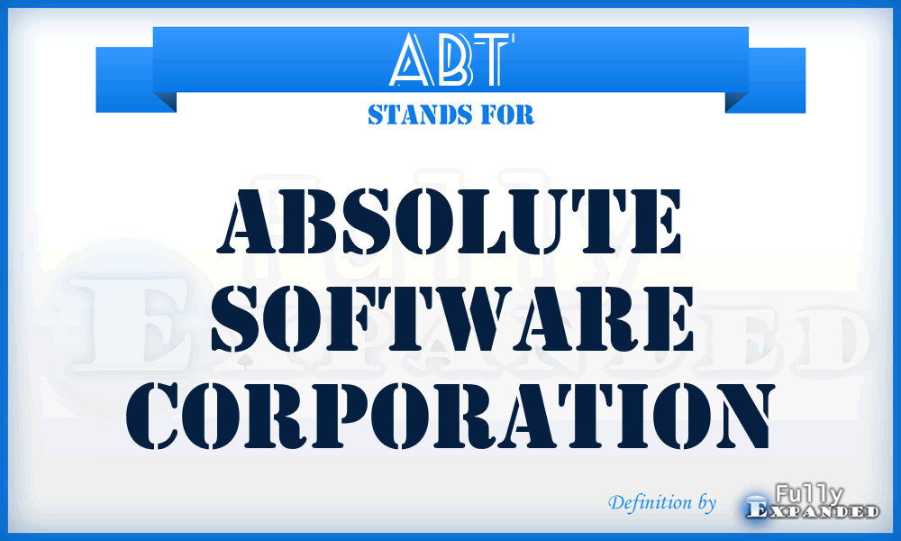 ABT - Absolute Software Corporation