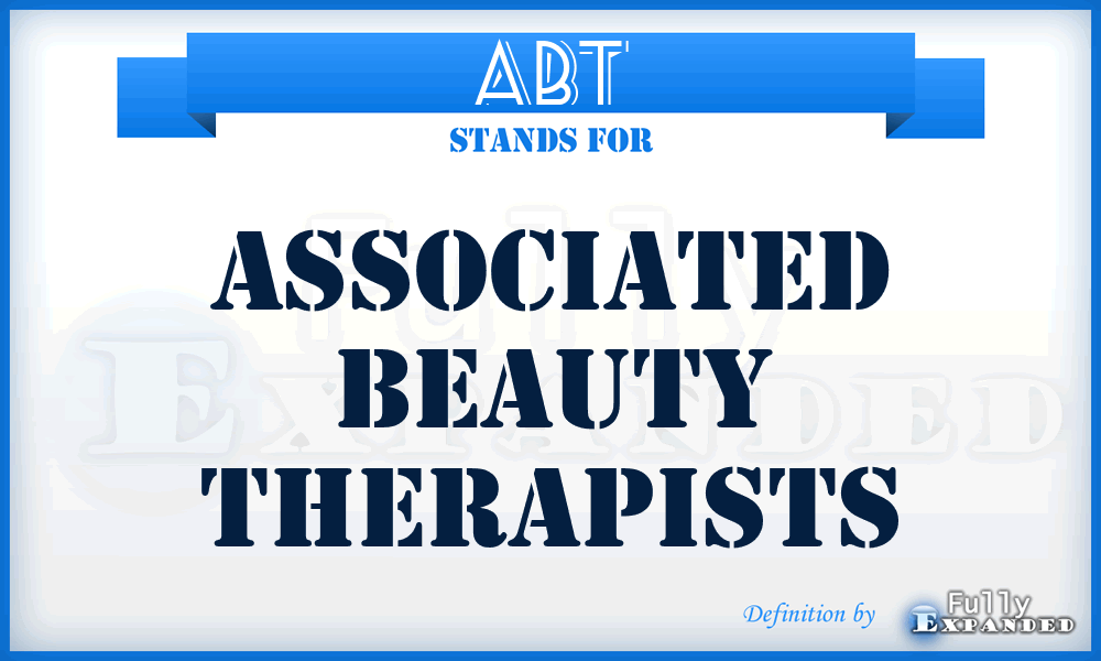 ABT - Associated Beauty Therapists