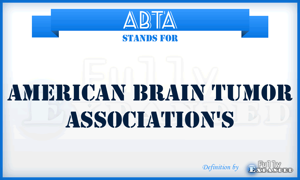 ABTA - American Brain Tumor Association's