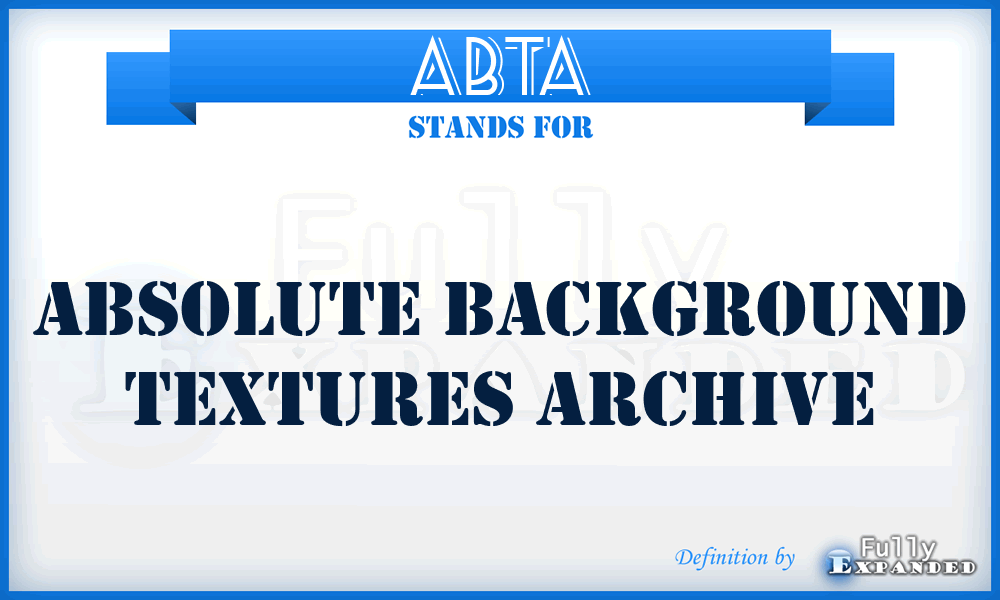 ABTA - Absolute Background Textures Archive