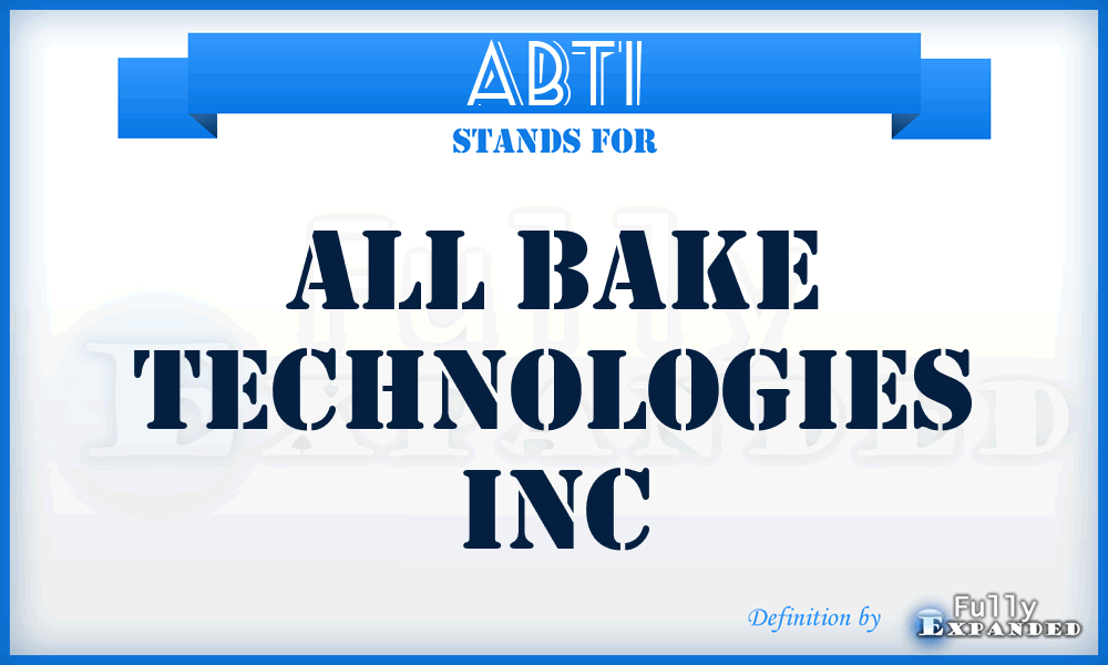 ABTI - All Bake Technologies Inc