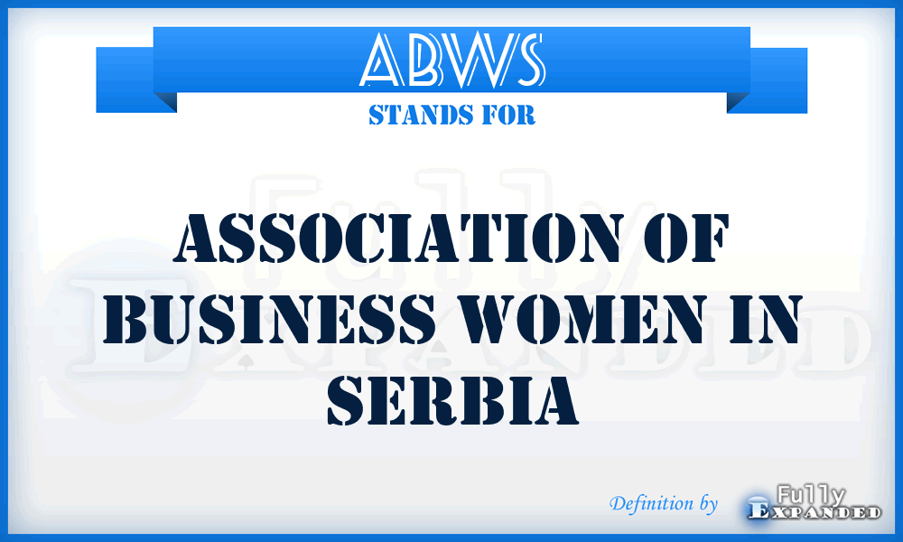 ABWS - Association of Business Women in Serbia