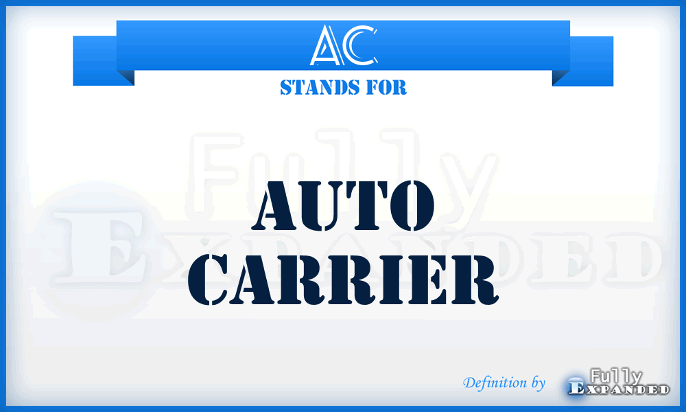 AC - Auto Carrier