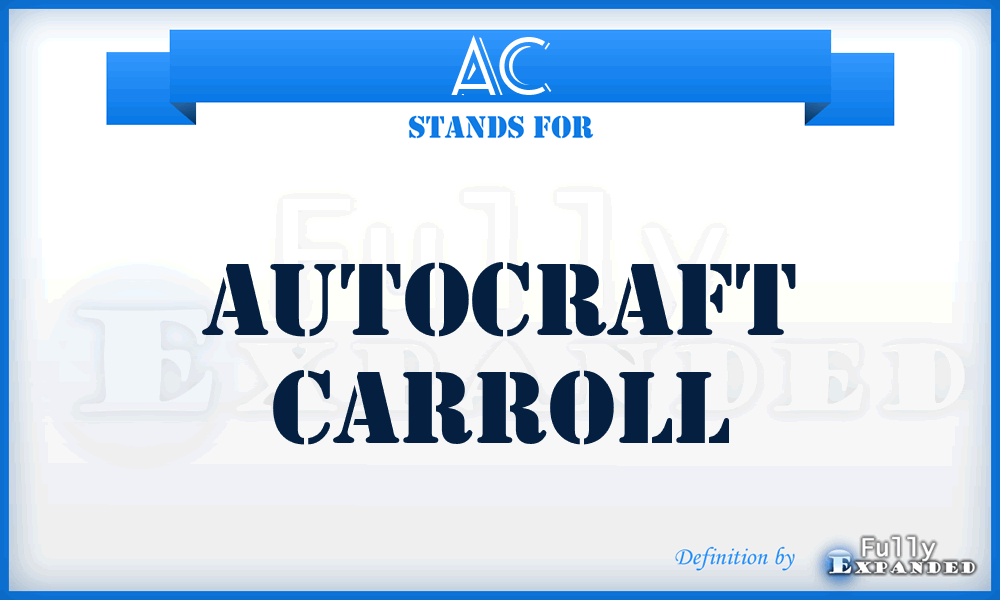 AC - Autocraft Carroll