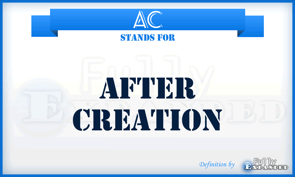 AC - After Creation
