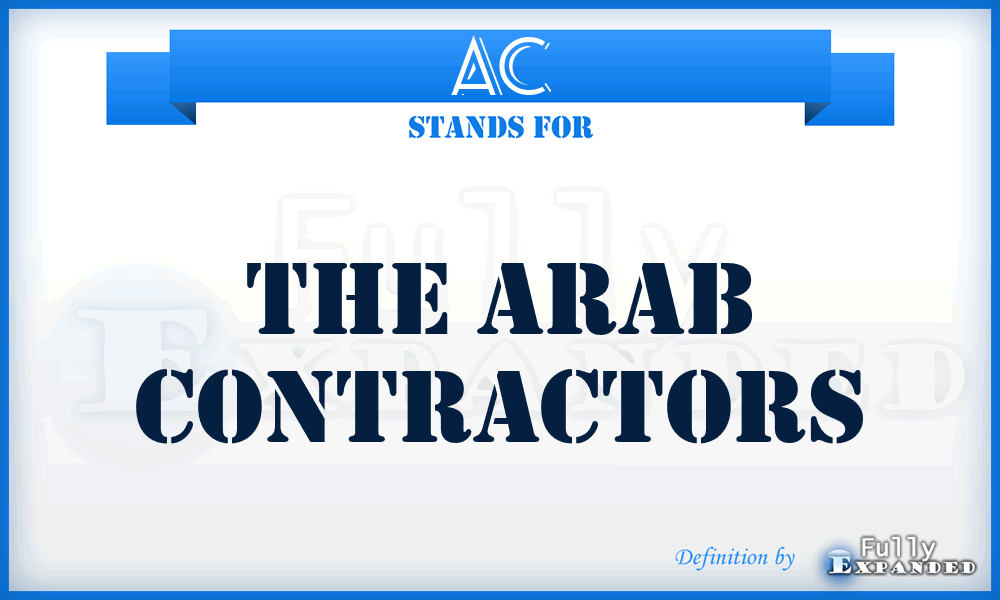 AC - The Arab Contractors