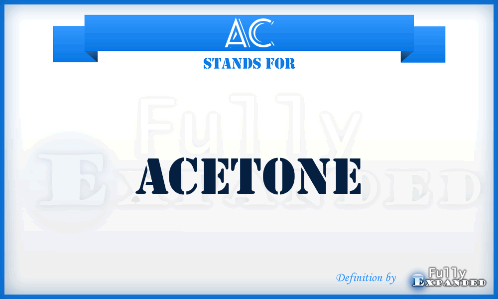 AC - acetone