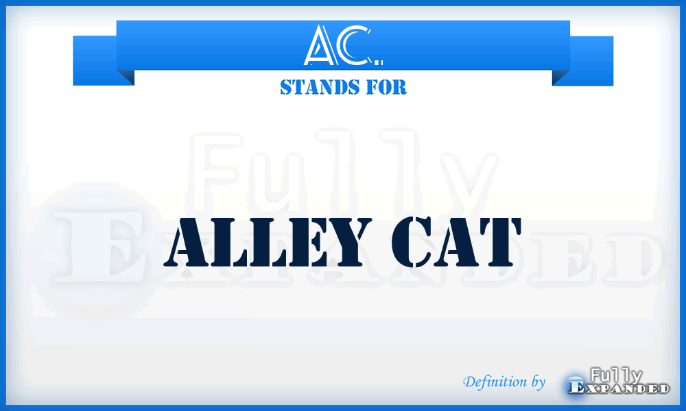 AC. - Alley Cat