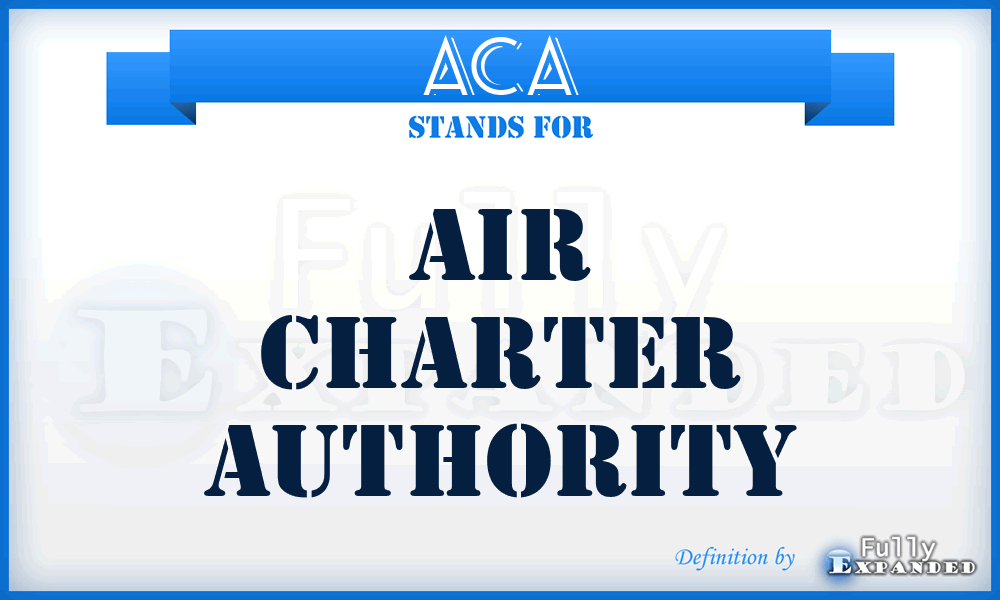 ACA - Air Charter Authority