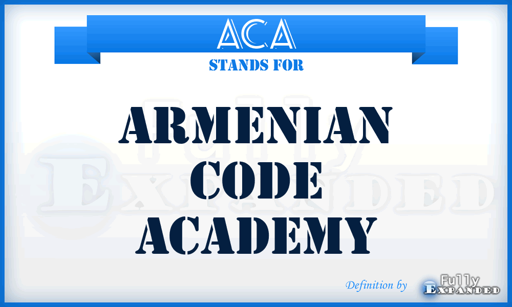 ACA - Armenian Code Academy