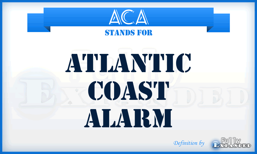 ACA - Atlantic Coast Alarm