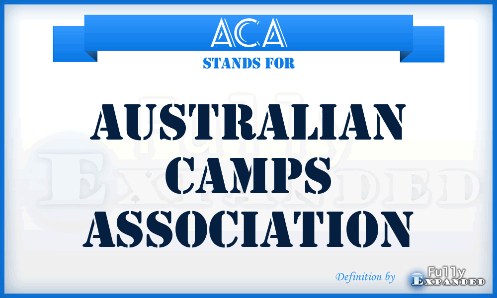ACA - Australian Camps Association
