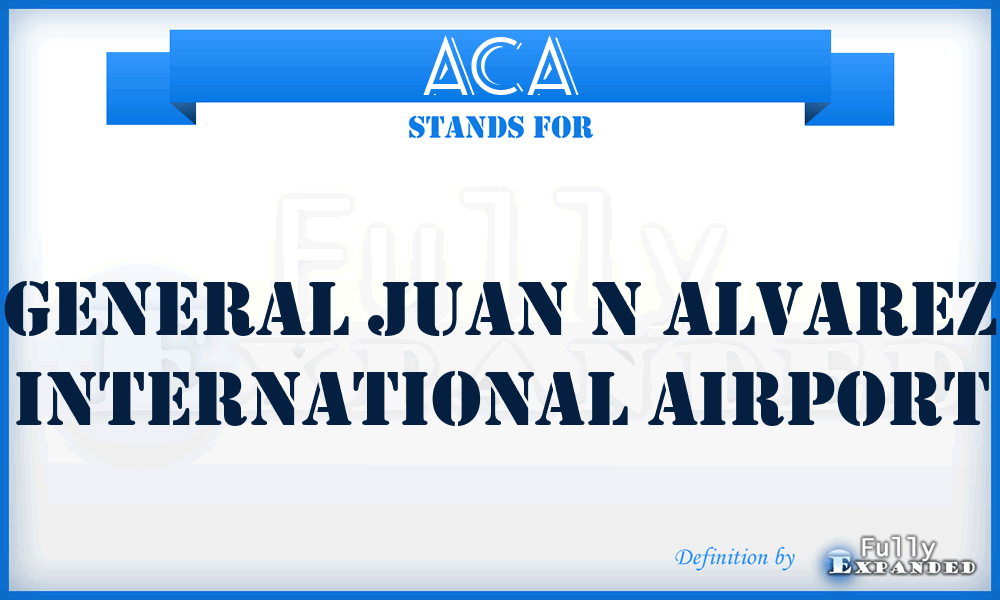 ACA - General Juan N Alvarez International airport