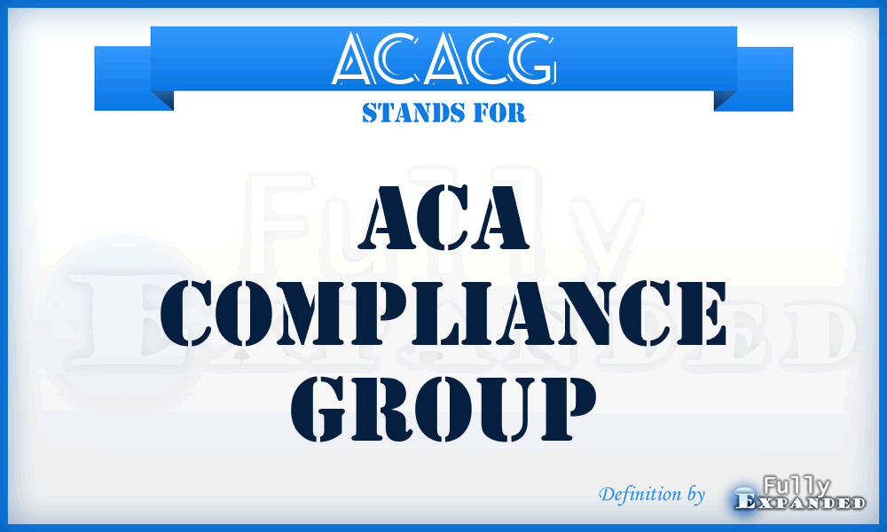 ACACG - ACA Compliance Group