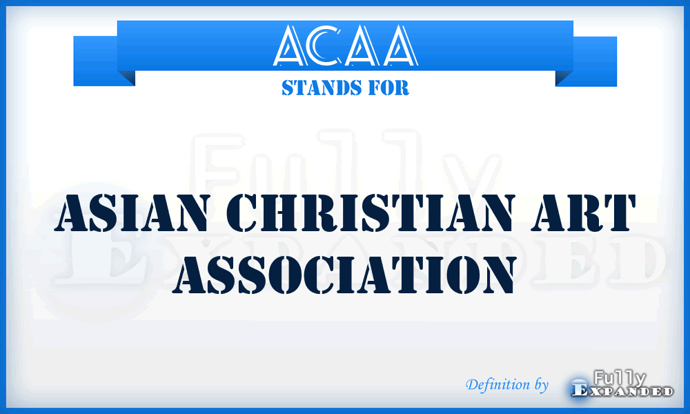 ACAA - Asian Christian Art Association