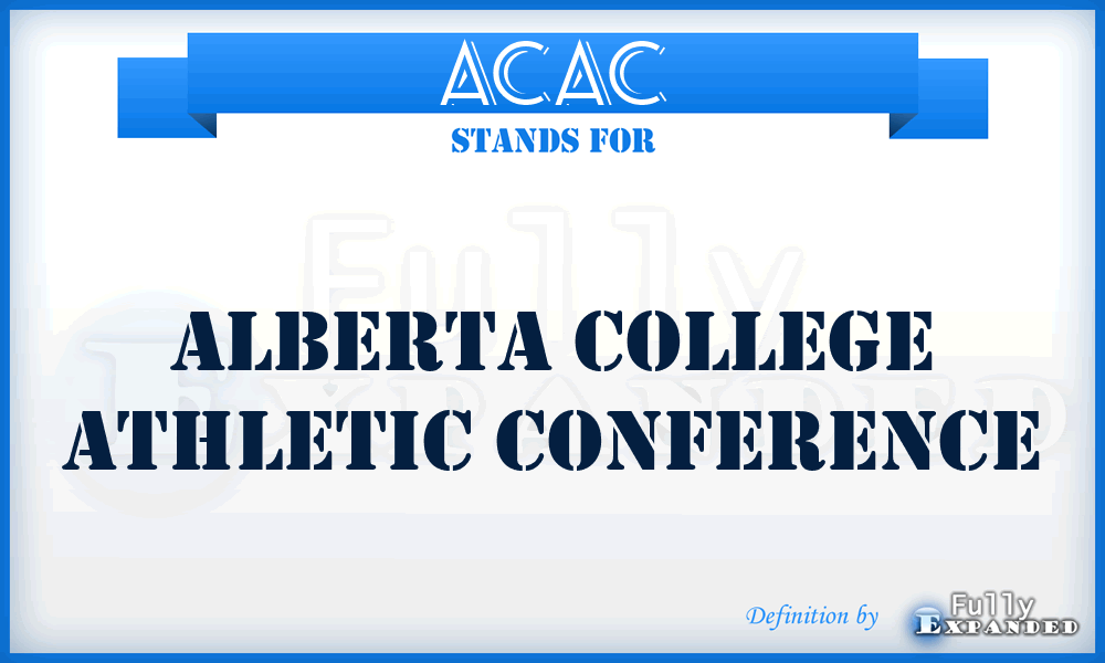 ACAC - Alberta College Athletic Conference