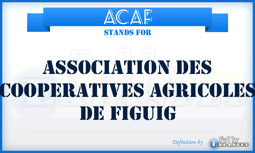 ACAF - Association des Cooperatives Agricoles de Figuig