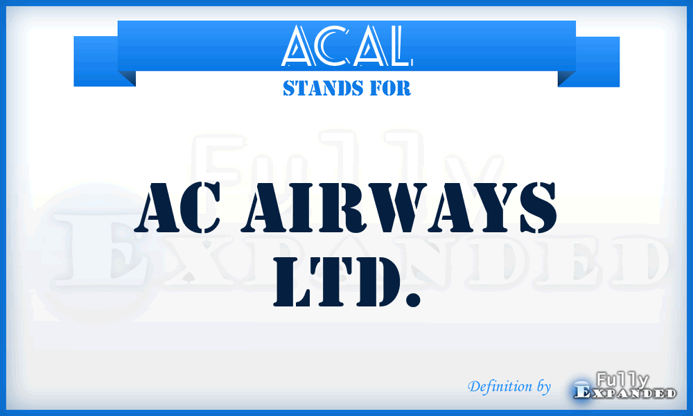 ACAL - AC Airways Ltd.