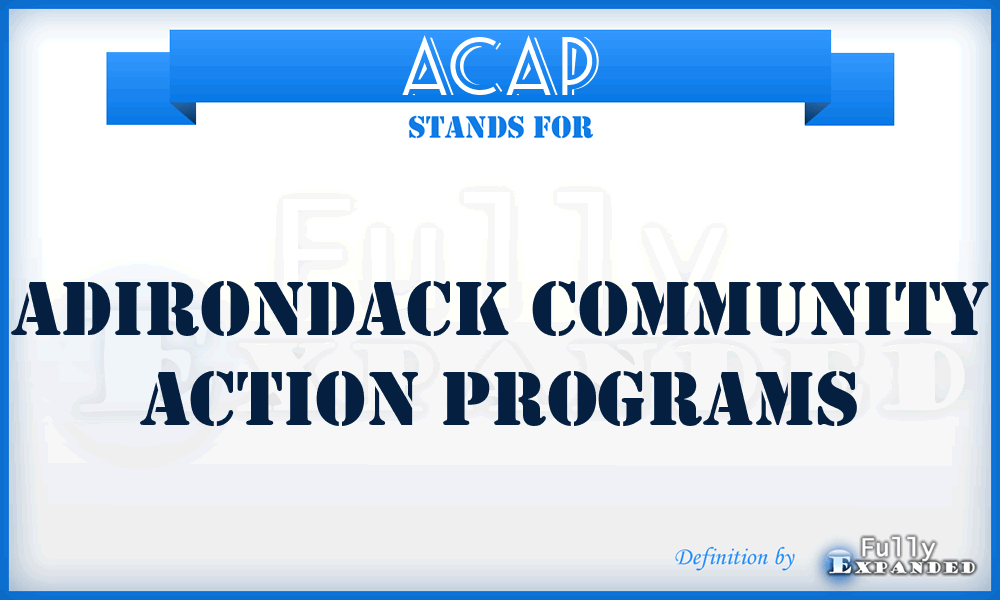 ACAP - Adirondack Community Action Programs