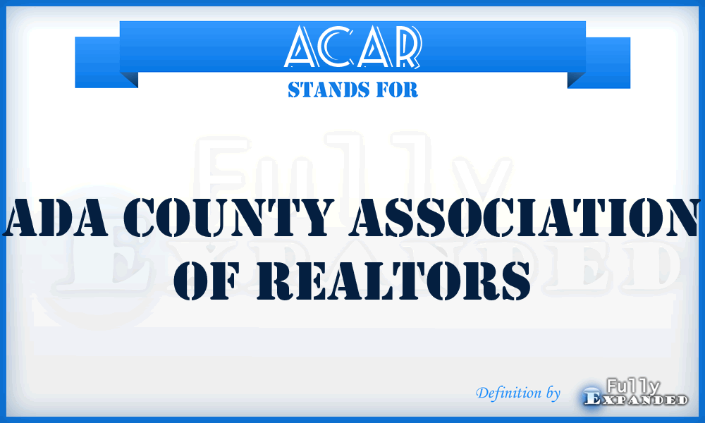 ACAR - Ada County Association of REALTORS