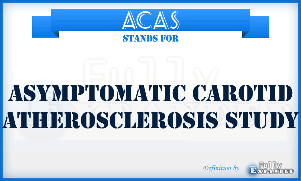 ACAS - Asymptomatic Carotid Atherosclerosis Study