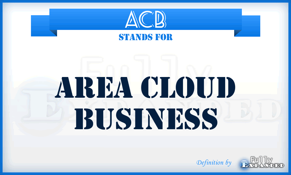 ACB - Area Cloud Business