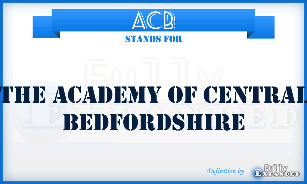 ACB - The Academy of Central Bedfordshire