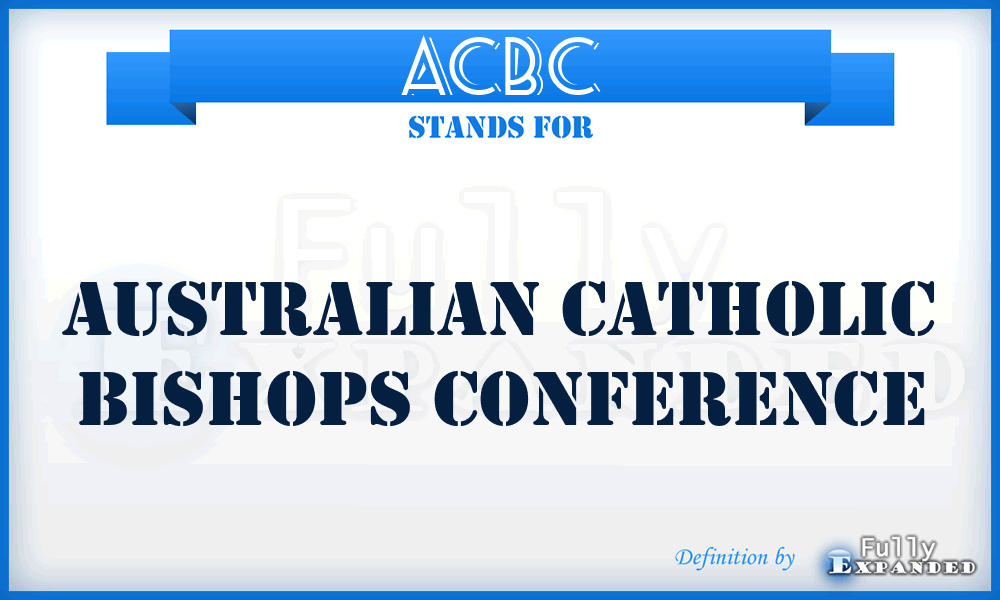 ACBC - Australian Catholic Bishops Conference