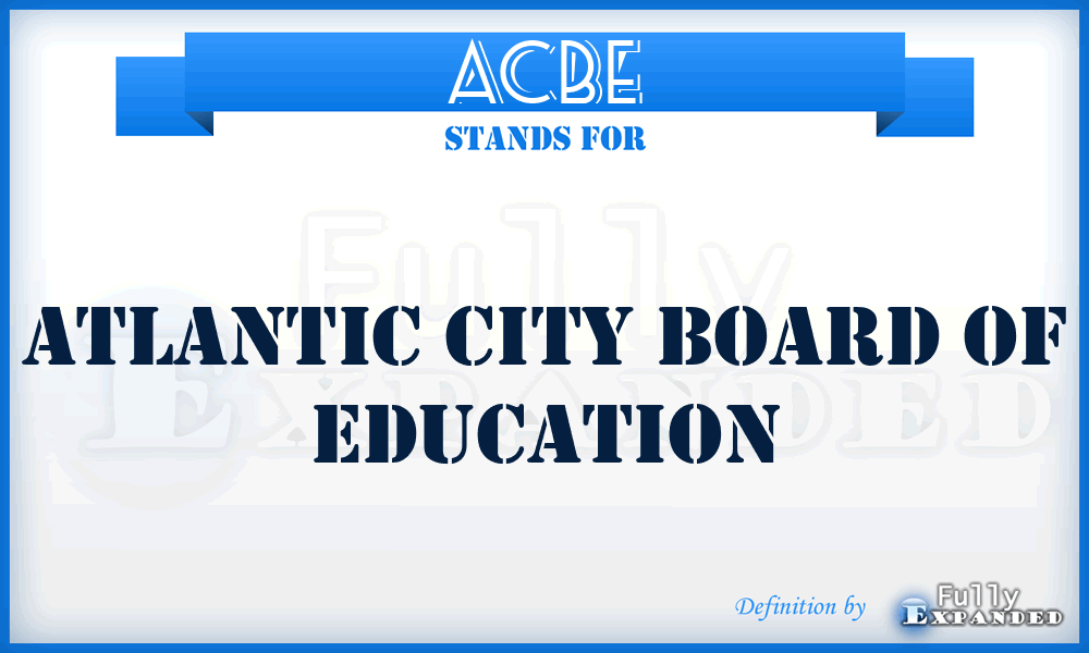 ACBE - Atlantic City Board of Education
