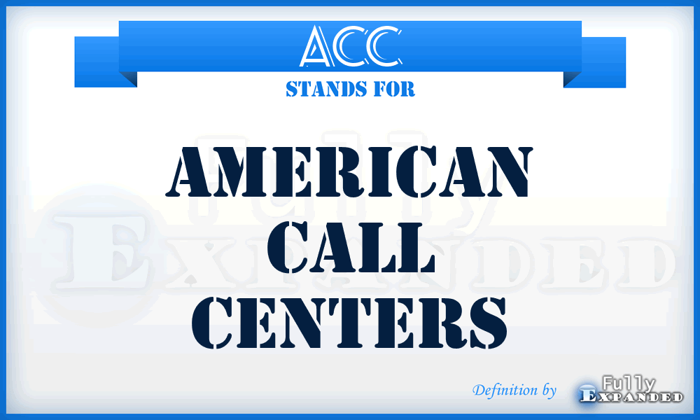 ACC - American Call Centers