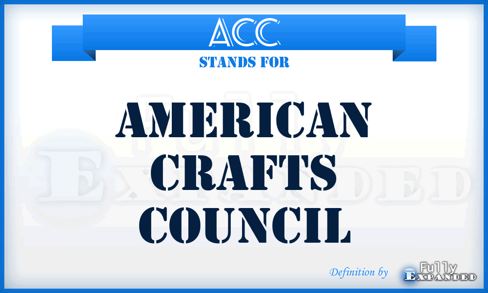 ACC - American Crafts Council