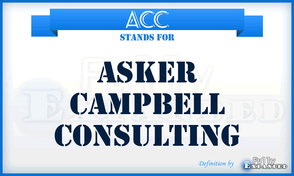 ACC - Asker Campbell Consulting