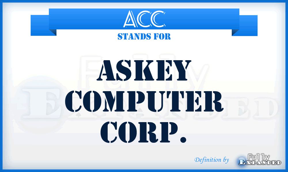 ACC - Askey Computer Corp.