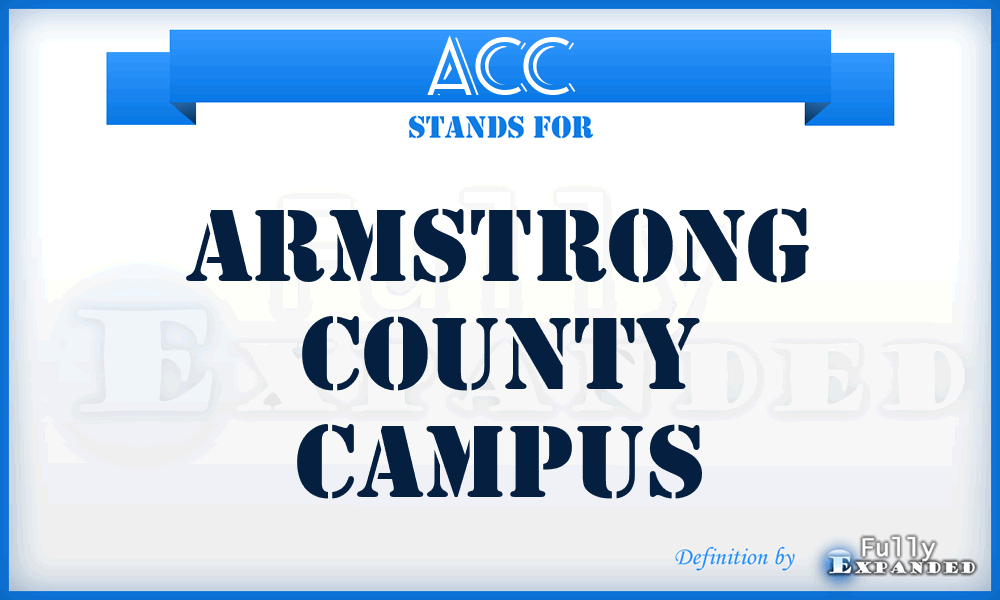 ACC - Armstrong County Campus