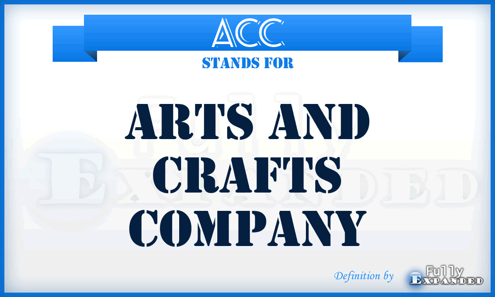 ACC - Arts and Crafts Company