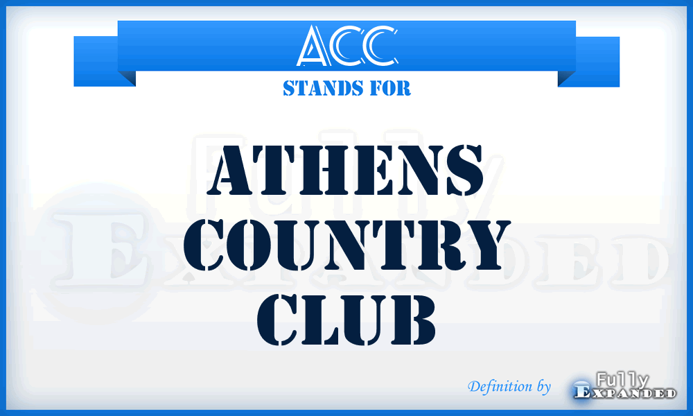 ACC - Athens Country Club