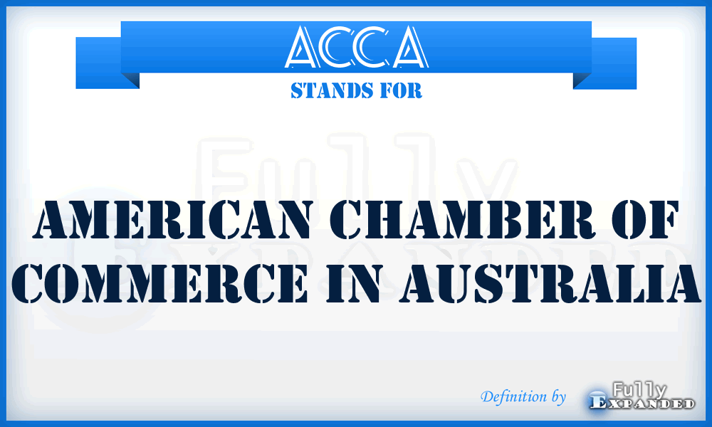 ACCA - American Chamber of Commerce in Australia
