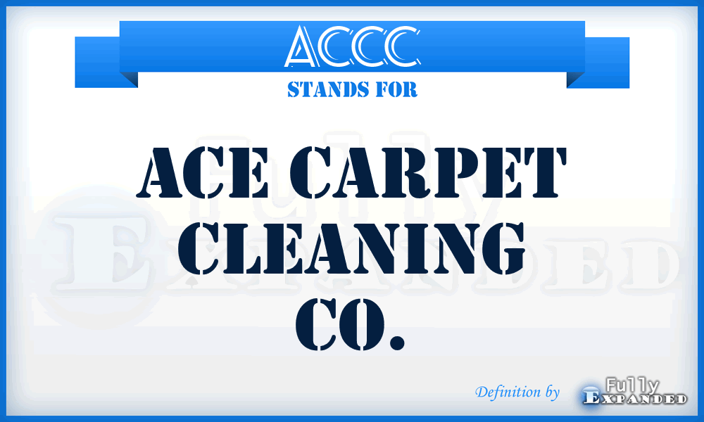 ACCC - Ace Carpet Cleaning Co.