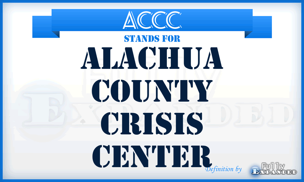 ACCC - Alachua County Crisis Center