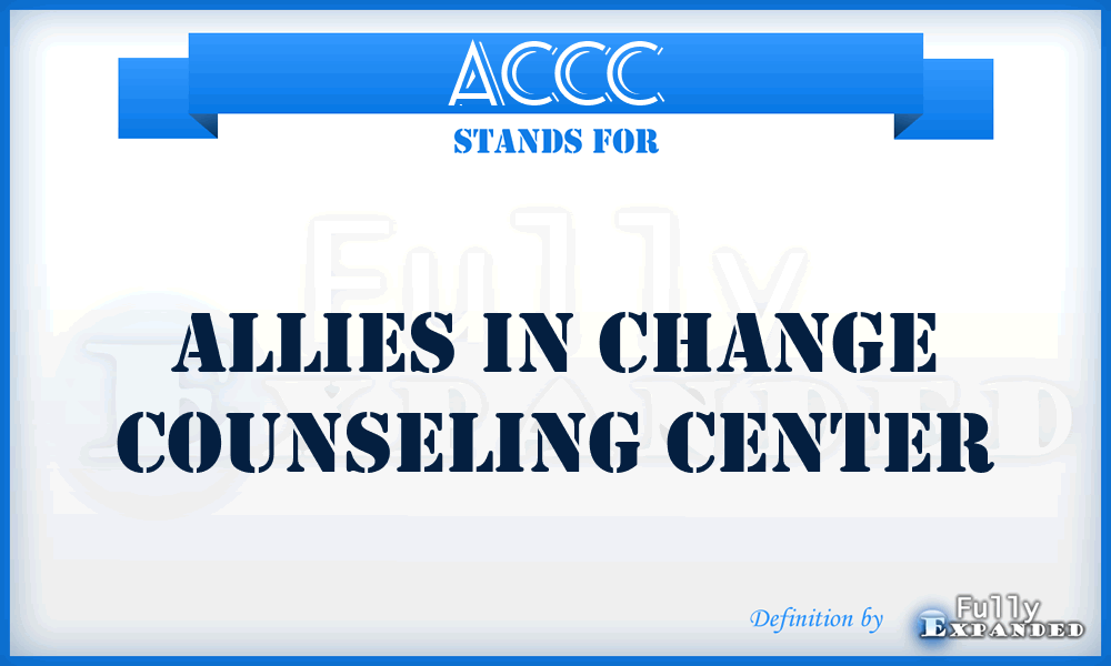 ACCC - Allies in Change Counseling Center