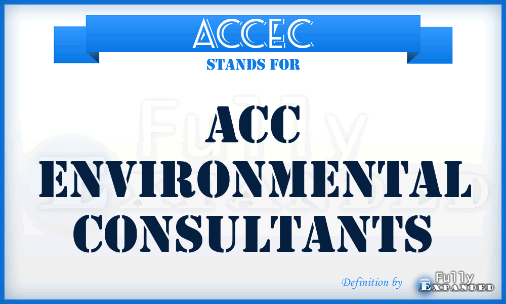 ACCEC - ACC Environmental Consultants