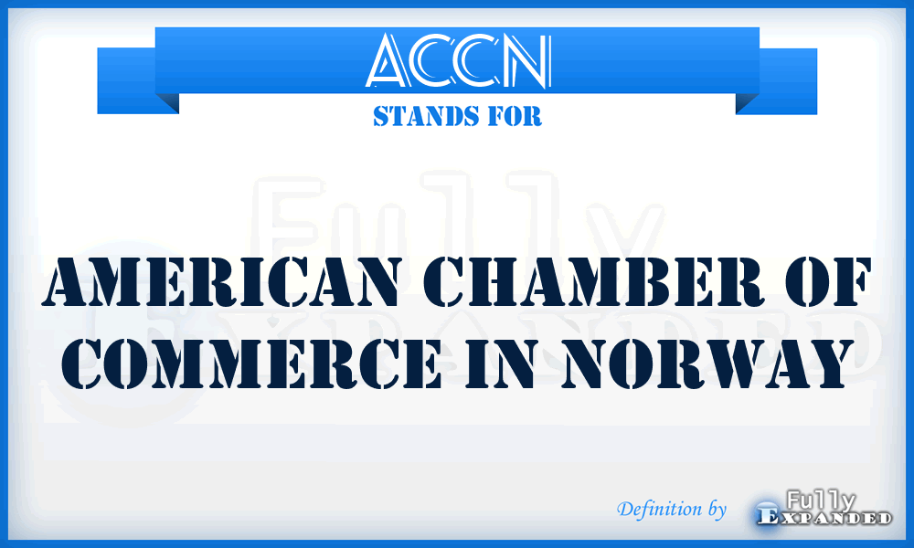 ACCN - American Chamber of Commerce in Norway