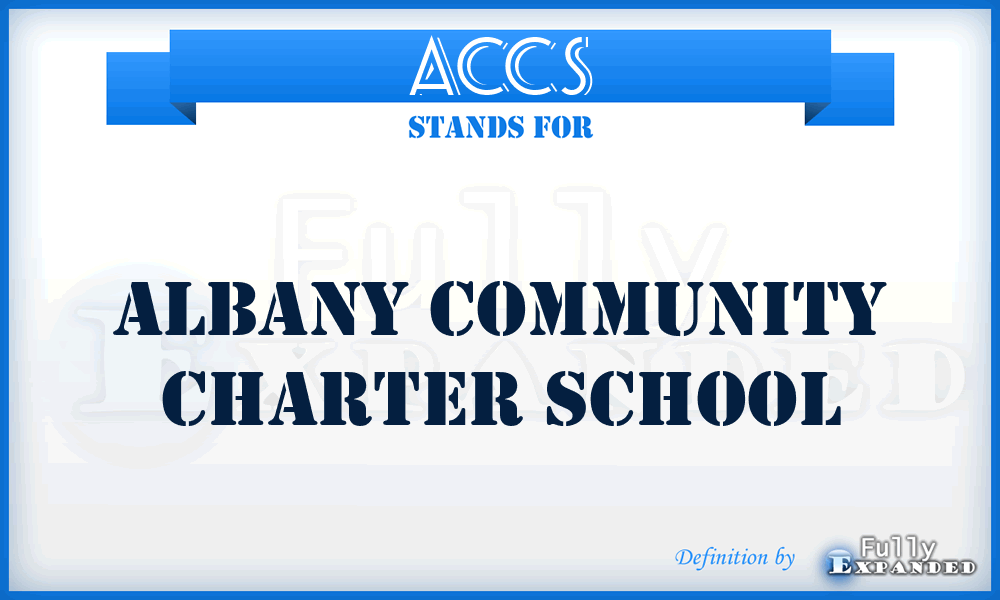 ACCS - Albany Community Charter School