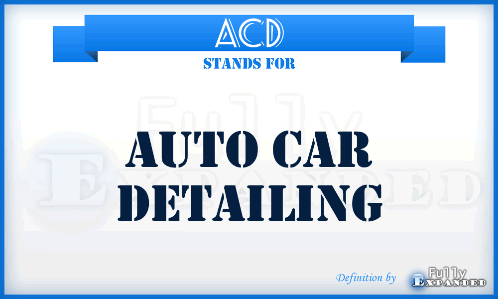 ACD - Auto Car Detailing